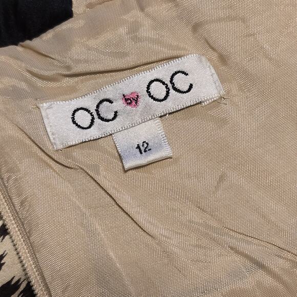 OC by OC Babydoll Dress Womens Large 100% Silk Leopard Polka Dot Print Retro - Picture 5 of 10